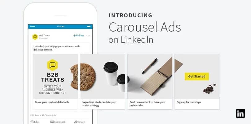 LinkedIn Launches Carousel Ads