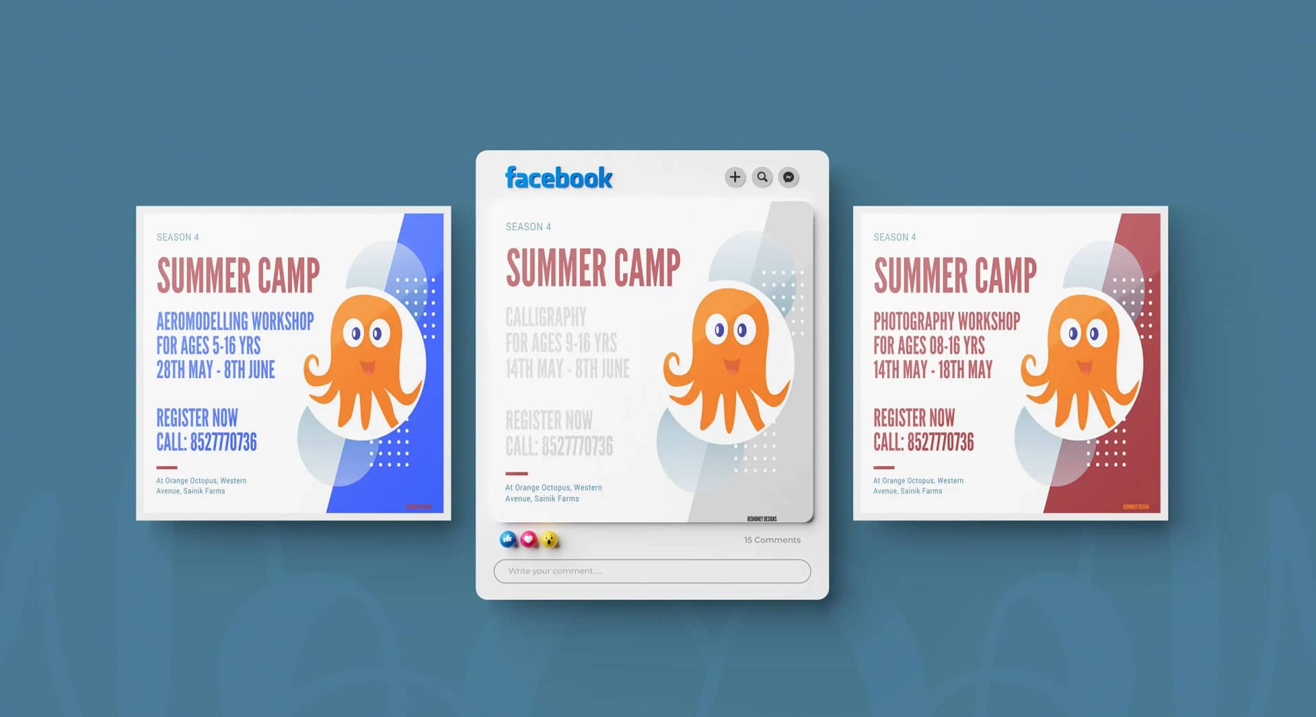 Orange Octopus – Social Media